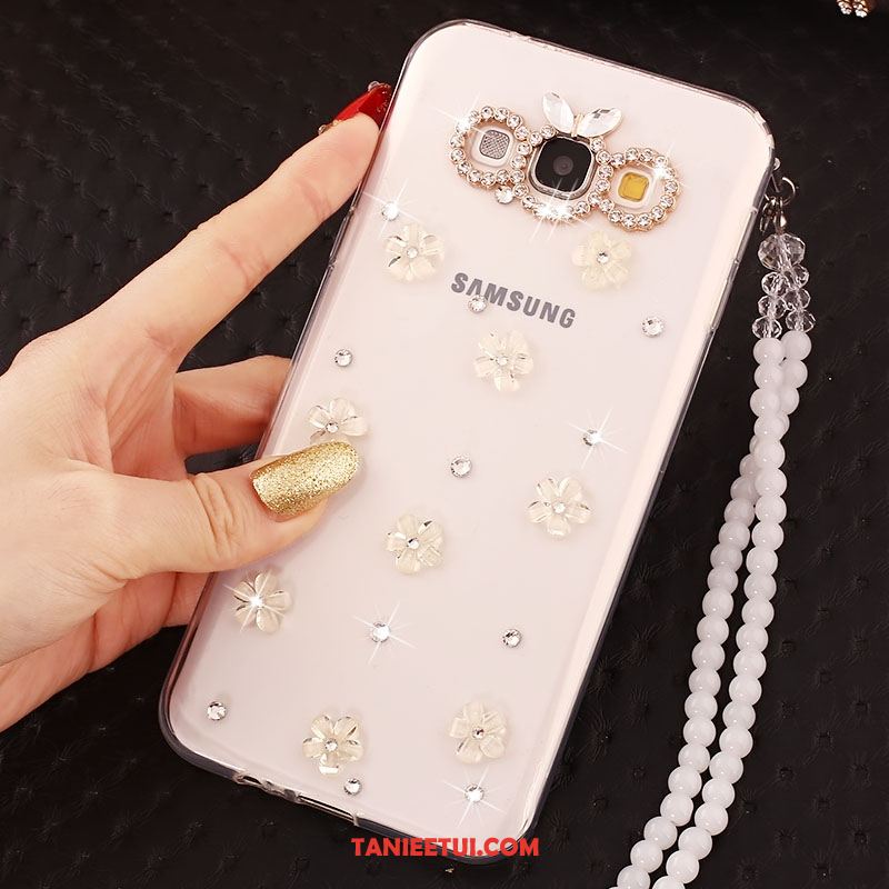 Etui Samsung Galaxy A8 Miękki Gwiazda Telefon Komórkowy, Obudowa Samsung Galaxy A8 Silikonowe Łańcuch Kuleczek Rhinestone