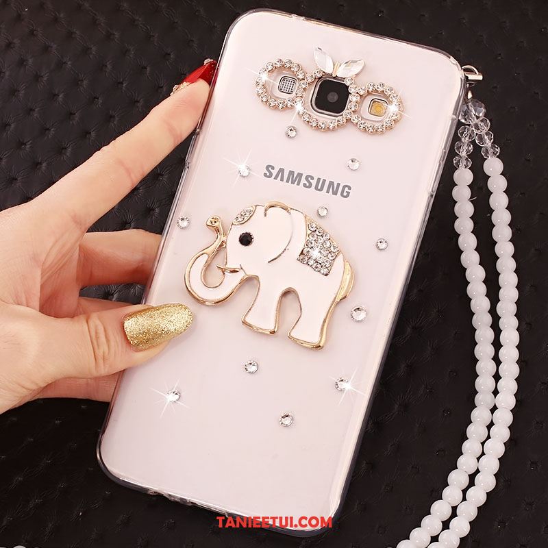 Etui Samsung Galaxy A8 Miękki Gwiazda Telefon Komórkowy, Obudowa Samsung Galaxy A8 Silikonowe Łańcuch Kuleczek Rhinestone