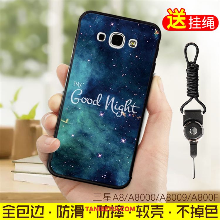 Etui Samsung Galaxy A8 Niebieski Miękki Kreatywne, Pokrowce Samsung Galaxy A8 Gwiazda Telefon Komórkowy Ochraniacz