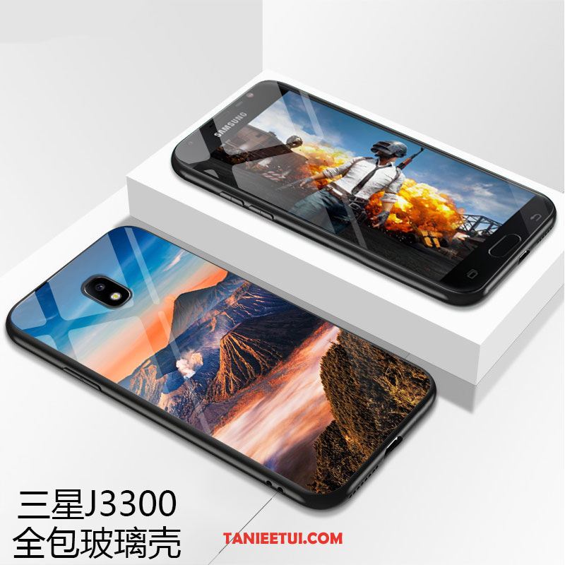 Etui Samsung Galaxy J3 2017 Anti-fall Kreatywne All Inclusive, Obudowa Samsung Galaxy J3 2017 Purpurowy Szkło Telefon Komórkowy