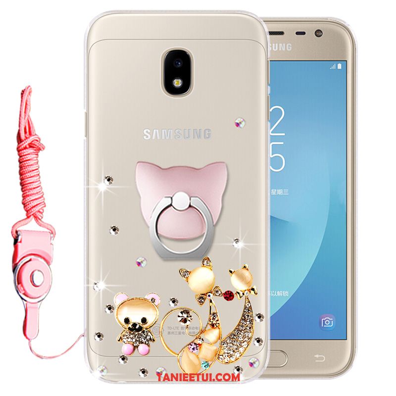 Etui Samsung Galaxy J3 2017 Ochraniacz Telefon Komórkowy Anti-fall, Futerał Samsung Galaxy J3 2017 Niebieski Silikonowe Miękki