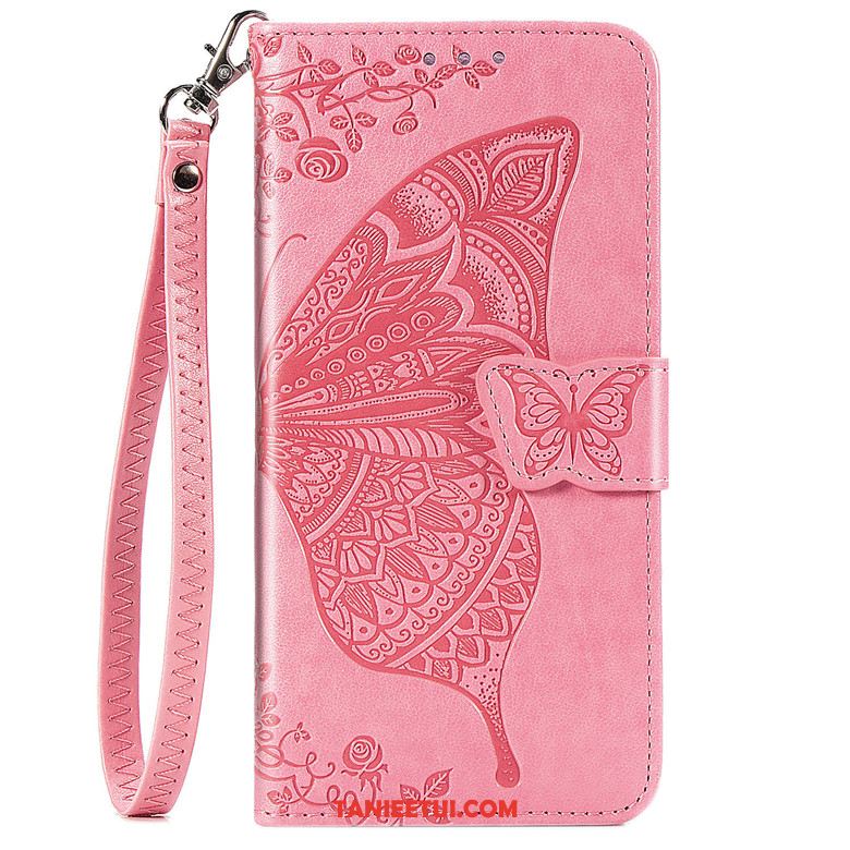Etui Samsung Galaxy Note 10 Lite Różowe Motyl Kwiaty, Pokrowce Samsung Galaxy Note 10 Lite Telefon Komórkowy Gwiazda Klapa