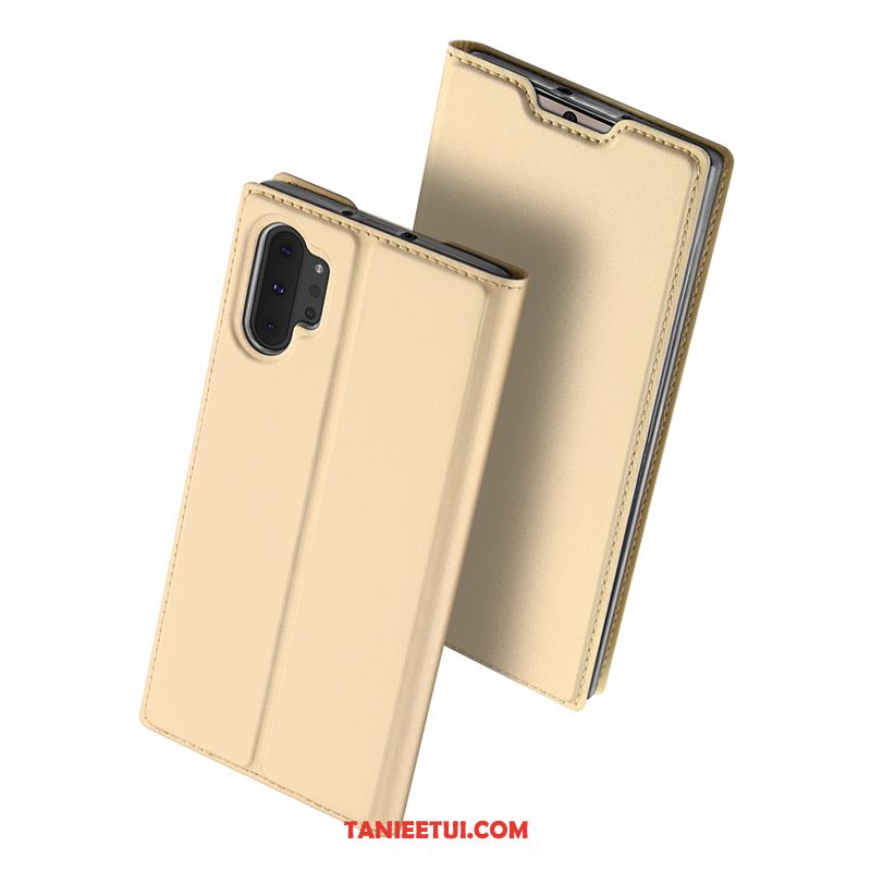 Etui Samsung Galaxy Note 10+ Telefon Komórkowy Gwiazda Skórzany, Futerał Samsung Galaxy Note 10+ Karta Różowe Złoto