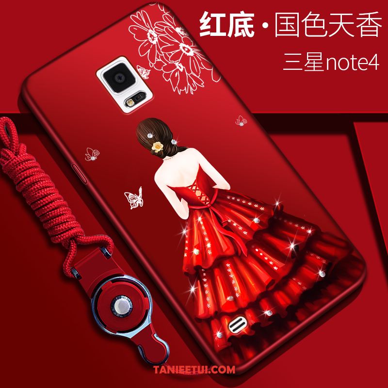 Etui Samsung Galaxy Note 4 Czerwony Gwiazda Tendencja, Obudowa Samsung Galaxy Note 4 Ochraniacz Anti-fall Telefon Komórkowy