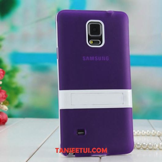Etui Samsung Galaxy Note 4 Ochraniacz Pomarańczowy Silikonowe, Futerał Samsung Galaxy Note 4 Gwiazda Wspornik Telefon Komórkowy