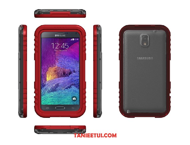 Etui Samsung Galaxy Note 4 Ochraniacz Telefon Komórkowy Gwiazda, Pokrowce Samsung Galaxy Note 4 Nowy Wodoodporny Czerwony