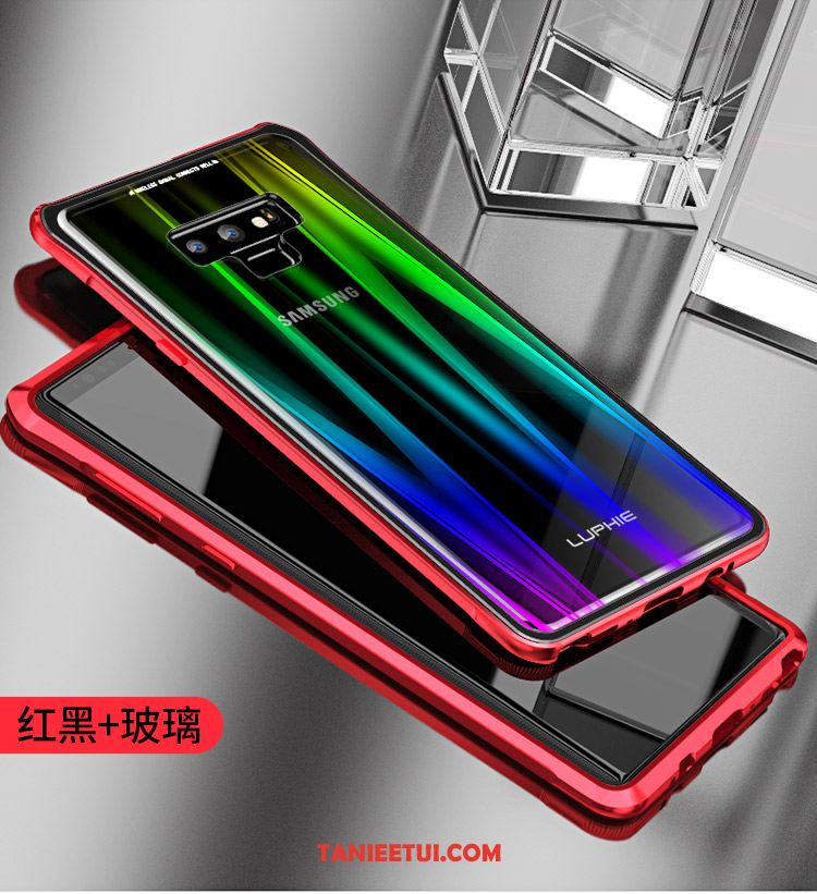 Etui Samsung Galaxy Note 9 Anti-fall Czerwony Metal, Pokrowce Samsung Galaxy Note 9 Granica Osobowość Przezroczysty