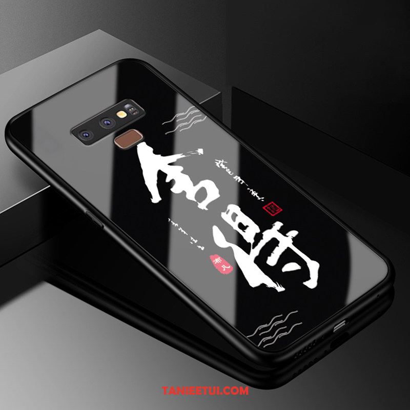 Etui Samsung Galaxy Note 9 Kreatywne Szkło Silikonowe, Pokrowce Samsung Galaxy Note 9 Ochraniacz Anti-fall Proste