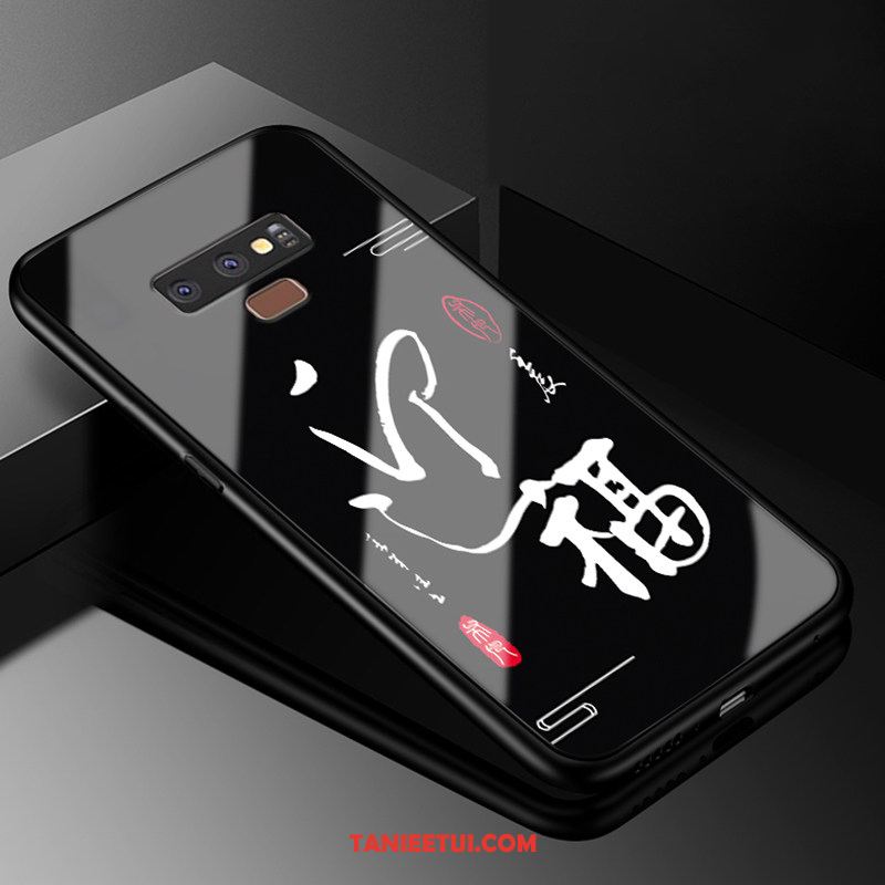 Etui Samsung Galaxy Note 9 Kreatywne Szkło Silikonowe, Pokrowce Samsung Galaxy Note 9 Ochraniacz Anti-fall Proste