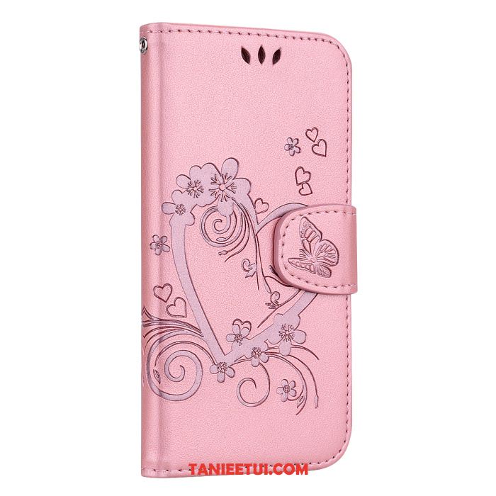 Etui Samsung Galaxy Note 9 Różowe Relief Telefon Komórkowy, Futerał Samsung Galaxy Note 9 Miłość Skórzany Futerał Gwiazda