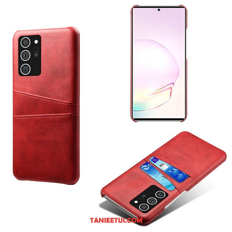 Etui Samsung Galaxy Note20 Ultra Telefon Komórkowy Czerwony Karta, Obudowa Samsung Galaxy Note20 Ultra Torby Osobowość Gwiazda