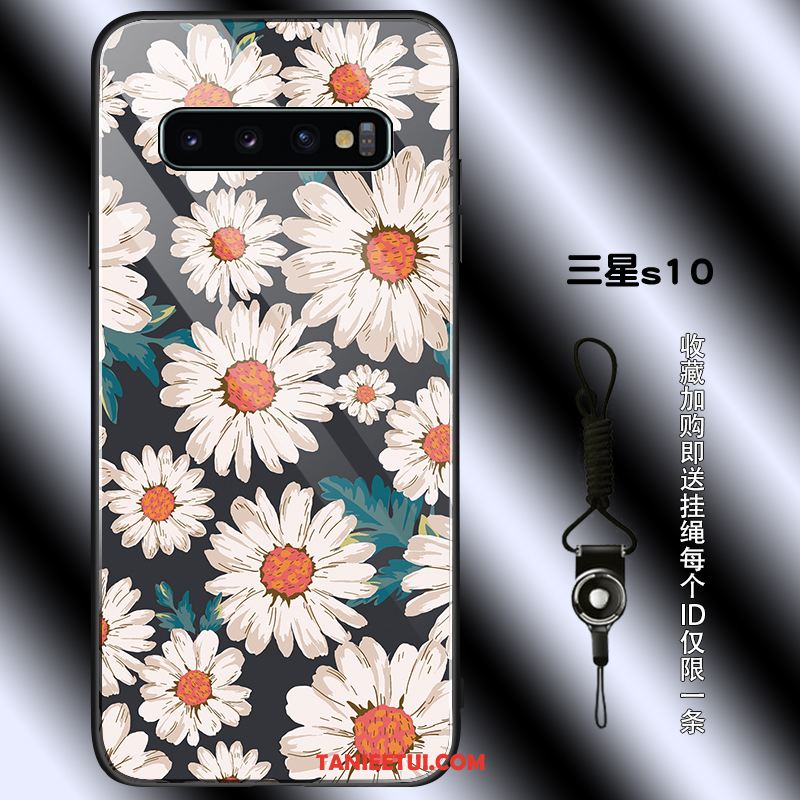 Etui Samsung Galaxy S10 All Inclusive Proste Kwiaty, Pokrowce Samsung Galaxy S10 Czarny Silikonowe Anti-fall