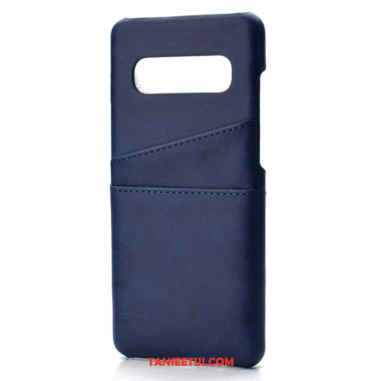 Etui Samsung Galaxy S10 Mały Karta Niebieski, Futerał Samsung Galaxy S10 Telefon Komórkowy Gwiazda Wzór