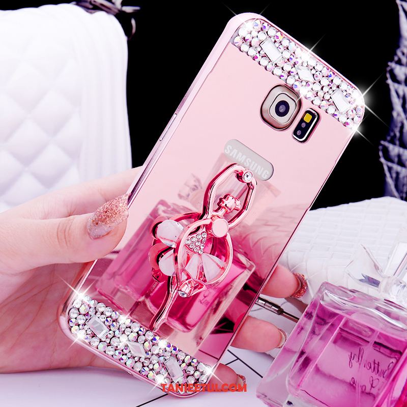 Etui Samsung Galaxy S6 Edge Metal Telefon Komórkowy Ochraniacz, Futerał Samsung Galaxy S6 Edge Klejnoty Kolor Lustro Champagner Farbe