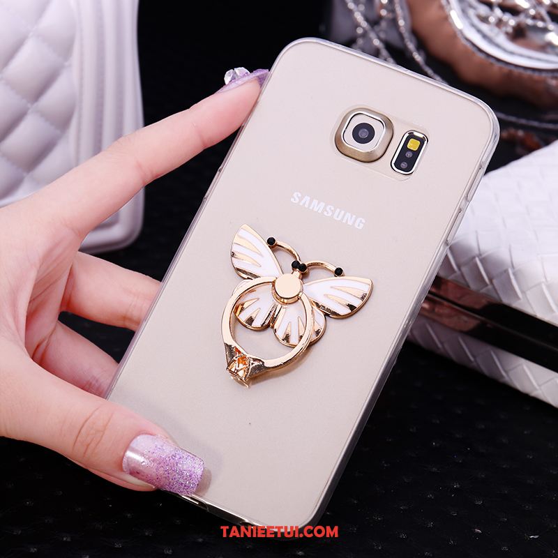 Etui Samsung Galaxy S6 Edge Ochraniacz Biały Mały, Pokrowce Samsung Galaxy S6 Edge Telefon Komórkowy Rhinestone Silikonowe