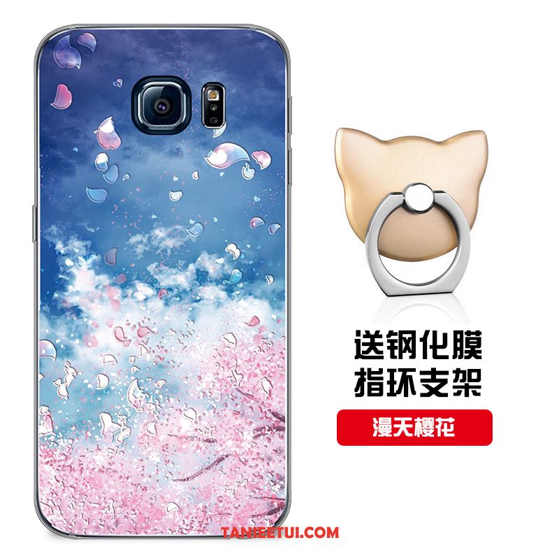 Etui Samsung Galaxy S6 Miękki Silikonowe Telefon Komórkowy, Obudowa Samsung Galaxy S6 Gwiazda Filmy Szkło Hartowane
