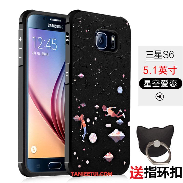 Etui Samsung Galaxy S6 Relief Osobowość Telefon Komórkowy, Futerał Samsung Galaxy S6 Tendencja Gwiazda Czarny