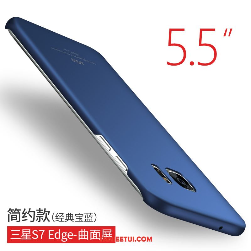 Etui Samsung Galaxy S7 Edge Czerwony Gwiazda Telefon Komórkowy, Futerał Samsung Galaxy S7 Edge Ochraniacz Nubuku