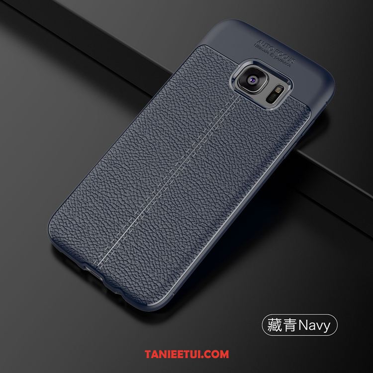 Etui Samsung Galaxy S7 Miękki Ochraniacz Telefon Komórkowy, Pokrowce Samsung Galaxy S7 Nubuku Gwiazda Czarny