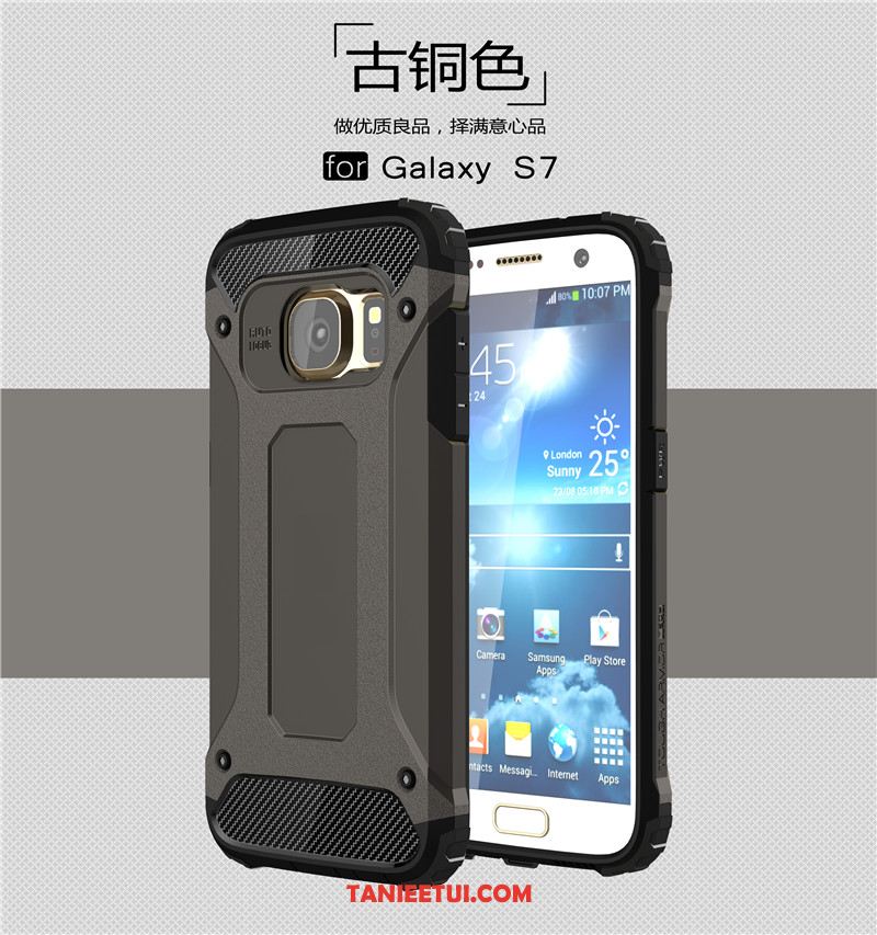 Etui Samsung Galaxy S7 Ochraniacz Telefon Komórkowy Złoto, Pokrowce Samsung Galaxy S7 Anti-fall Pancerz Gwiazda