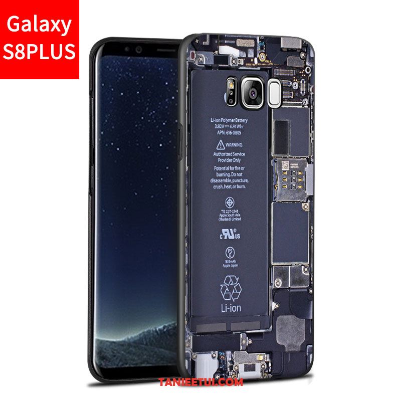 Etui Samsung Galaxy S8+ Anti-fall Gwiazda Nubuku, Futerał Samsung Galaxy S8+ Relief Niebieski Ochraniacz