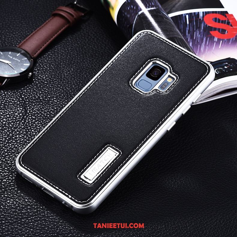 Etui Samsung Galaxy S9 Skórzany Futerał Telefon Komórkowy Gwiazda, Obudowa Samsung Galaxy S9 Anti-fall Metal Granica