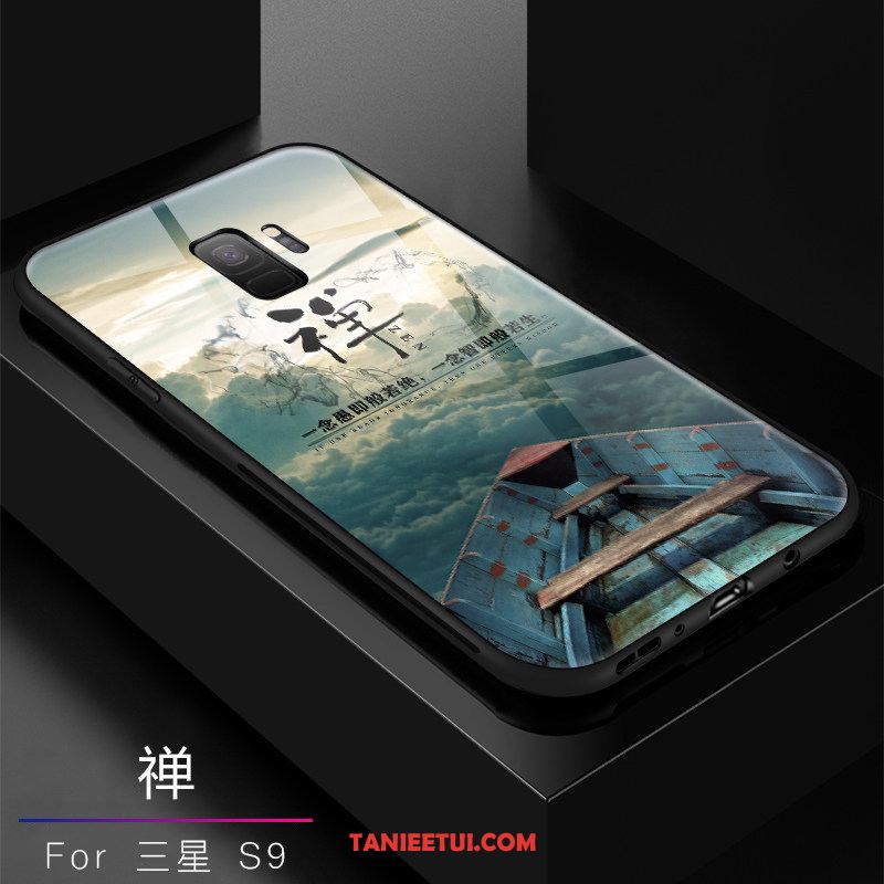Etui Samsung Galaxy S9 Tendencja Niebieski Telefon Komórkowy, Pokrowce Samsung Galaxy S9 Kreatywne Szkło Osobowość