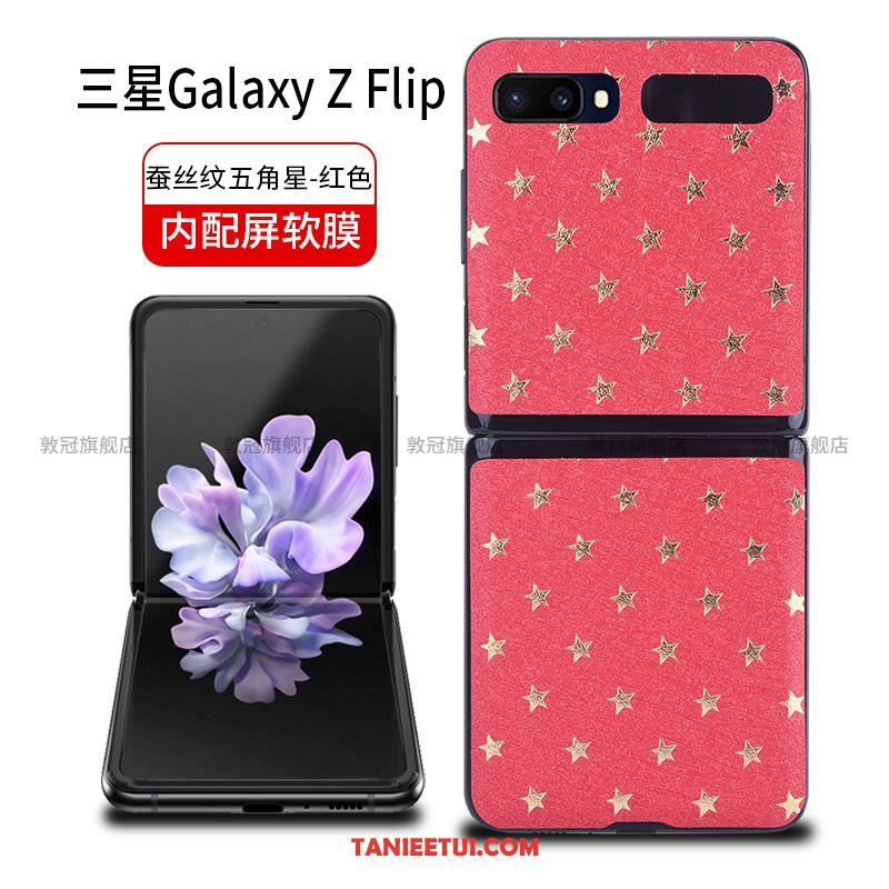 Etui Samsung Z Flip Ochraniacz Składać Czarny, Pokrowce Samsung Z Flip Anti-fall Gwiazda Telefon Komórkowy