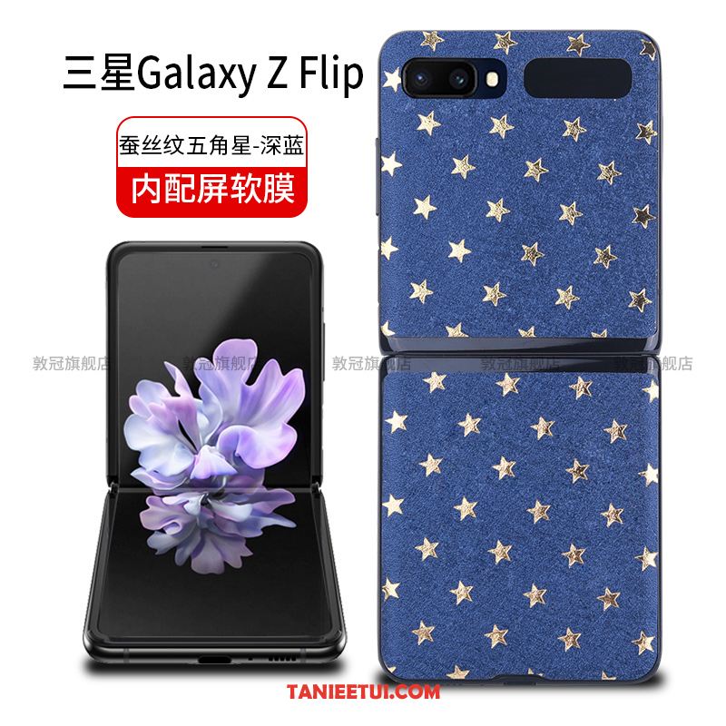 Etui Samsung Z Flip Ochraniacz Składać Czarny, Pokrowce Samsung Z Flip Anti-fall Gwiazda Telefon Komórkowy