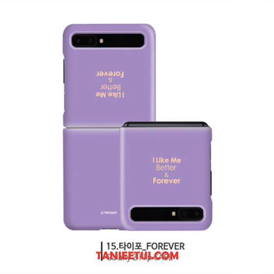 Etui Samsung Z Flip Proste Telefon Komórkowy Purpurowy, Obudowa Samsung Z Flip Trudno Mały Oryginalne