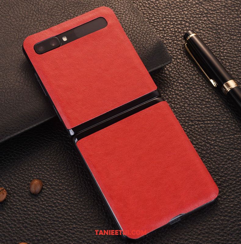 Etui Samsung Z Flip Szczęśliwy Telefon Komórkowy Gwiazda, Obudowa Samsung Z Flip Filmy Tylna Pokrywa Czerwony
