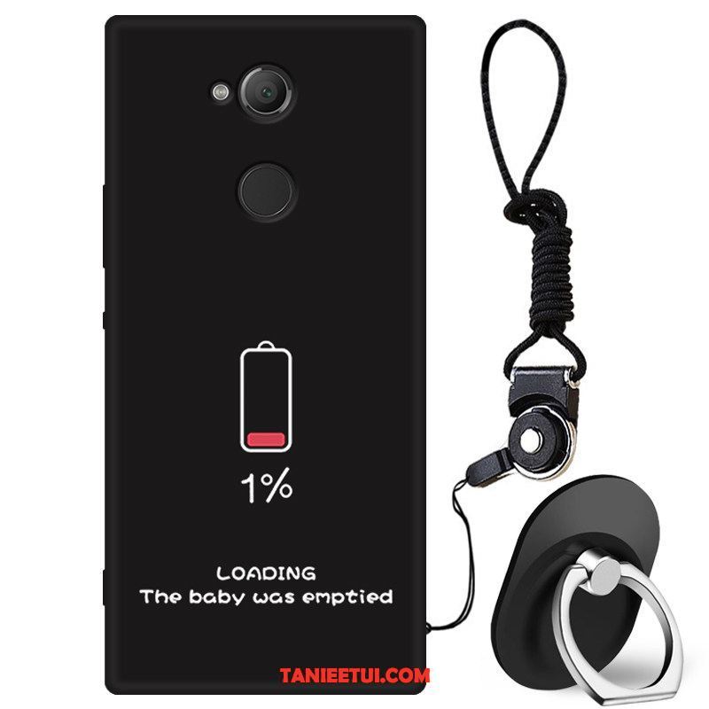 Etui Sony Xperia L2 Telefon Komórkowy Silikonowe Ochraniacz, Obudowa Sony Xperia L2 Nubuku Osobowość Czarny