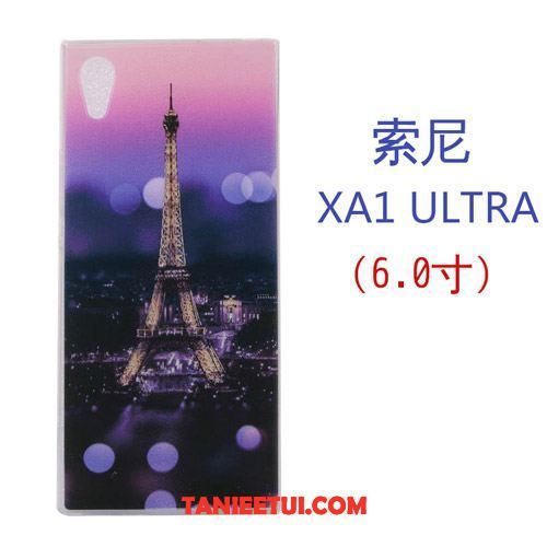 Etui Sony Xperia Xa1 Ultra Telefon Komórkowy Kreatywne Kreskówka, Futerał Sony Xperia Xa1 Ultra Silikonowe Miękki Purpurowy