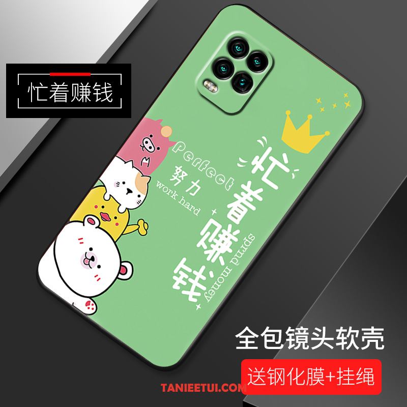 Etui Xiaomi Mi 10 Lite Osobowość Piękny Silikonowe, Obudowa Xiaomi Mi 10 Lite Czarny Młodzież Wzór Beige
