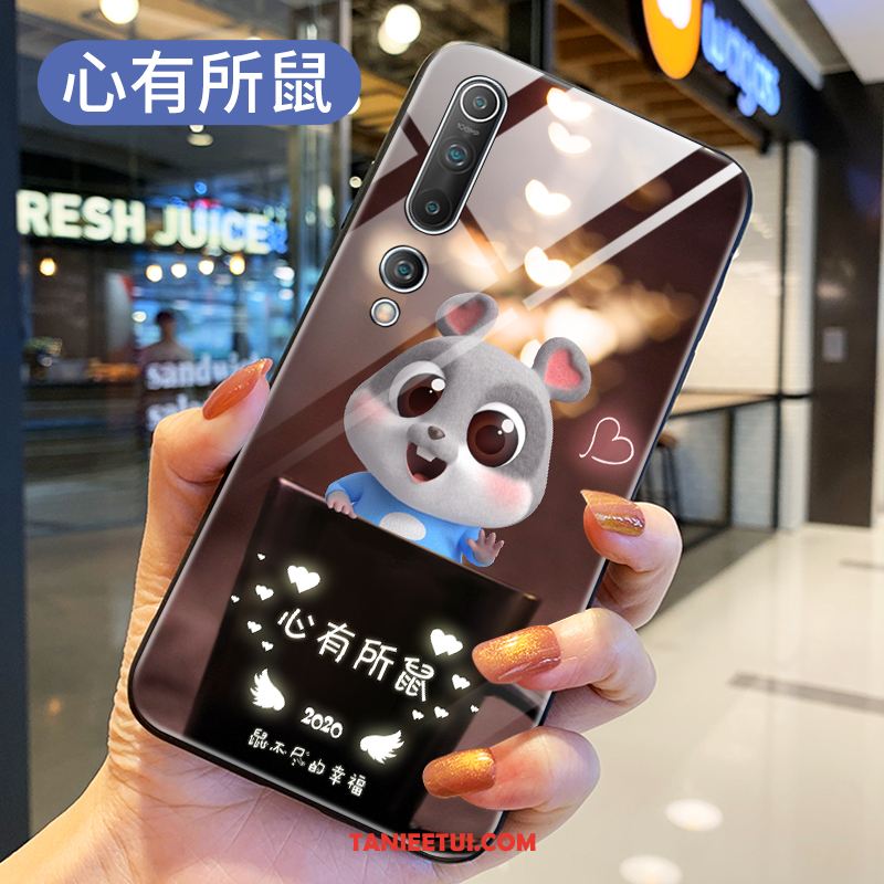 Etui Xiaomi Mi 10 Mały Kreatywne Ochraniacz, Pokrowce Xiaomi Mi 10 Telefon Komórkowy Osobowość Kreskówka Beige
