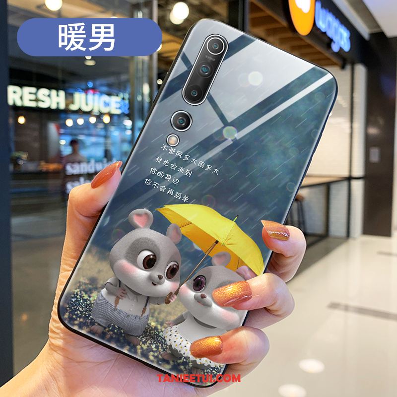 Etui Xiaomi Mi 10 Mały Kreatywne Ochraniacz, Pokrowce Xiaomi Mi 10 Telefon Komórkowy Osobowość Kreskówka Beige