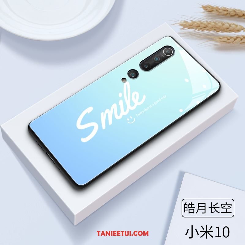 Etui Xiaomi Mi 10 Miękki Kotek Nowy, Futerał Xiaomi Mi 10 Telefon Komórkowy Piękny Szkło Beige