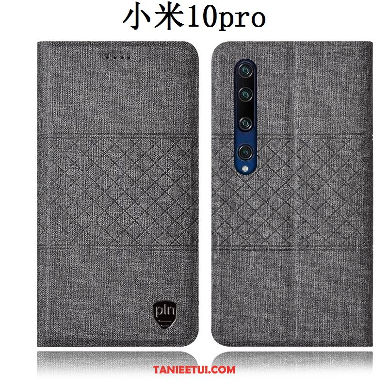 Etui Xiaomi Mi 10 Pro Skórzany Futerał Mały Anti-fall, Obudowa Xiaomi Mi 10 Pro Młodzież Telefon Komórkowy Ochraniacz Beige