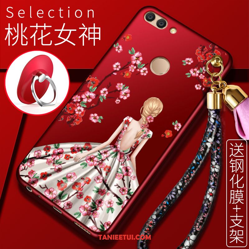 Etui Xiaomi Mi 8 Lite Anti-fall All Inclusive Młodzież, Obudowa Xiaomi Mi 8 Lite Osobowość Czerwony Telefon Komórkowy Beige