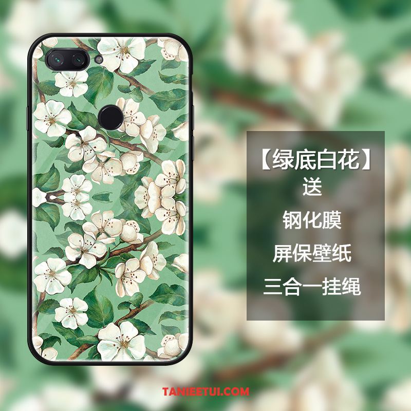 Etui Xiaomi Mi 8 Lite Kwiaty Osobowość Poczuj, Obudowa Xiaomi Mi 8 Lite Moda Świeży Wiszące Ozdoby Beige