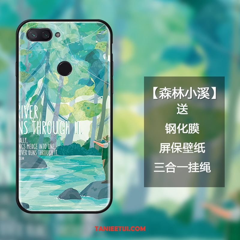 Etui Xiaomi Mi 8 Lite Kwiaty Osobowość Poczuj, Obudowa Xiaomi Mi 8 Lite Moda Świeży Wiszące Ozdoby Beige