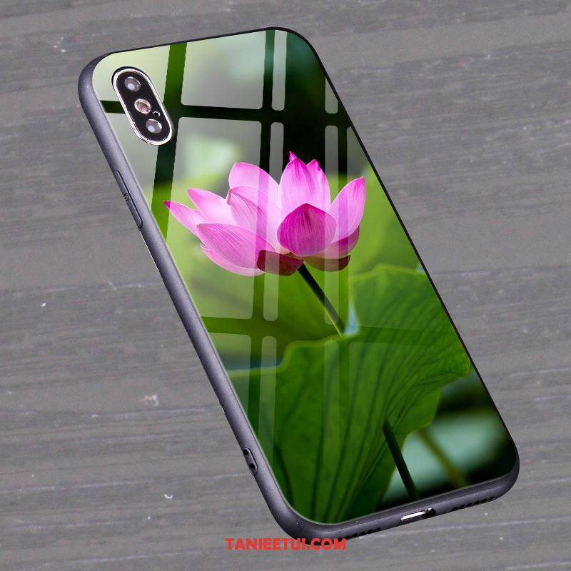 Etui Xiaomi Mi 8 Pro Anti-fall Kwiaty Telefon Komórkowy, Pokrowce Xiaomi Mi 8 Pro Szkło Mały Zielony Beige