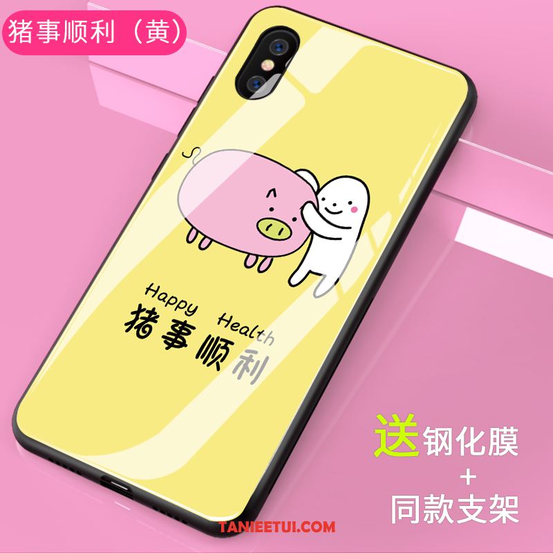 Etui Xiaomi Mi 8 Pro Anti-fall Żółty Mały, Obudowa Xiaomi Mi 8 Pro Kreskówka Wzór Tendencja Beige