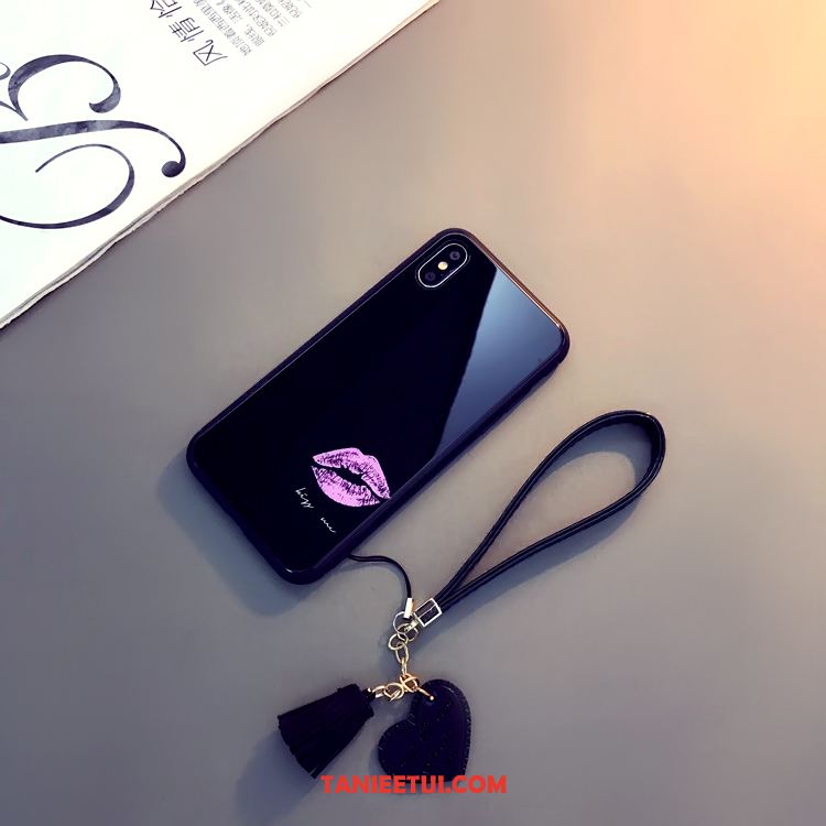 Etui Xiaomi Mi 8 Pro Mały All Inclusive Usta, Obudowa Xiaomi Mi 8 Pro Osobowość Szkło Telefon Komórkowy Beige