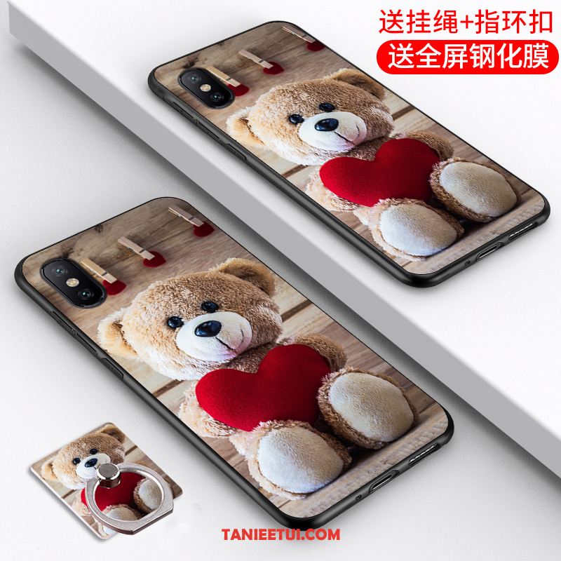 Etui Xiaomi Mi 8 Pro Telefon Komórkowy Silikonowe Czerwony, Pokrowce Xiaomi Mi 8 Pro Mały Przezroczysty Ochraniacz Beige