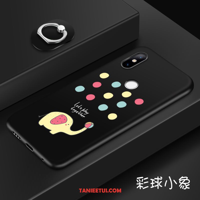 Etui Xiaomi Mi 8 Se Anti-fall Ring Kreatywne, Obudowa Xiaomi Mi 8 Se Mały Czarny Telefon Komórkowy Beige