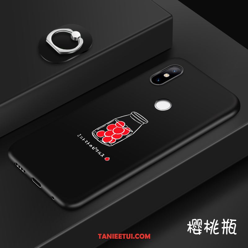 Etui Xiaomi Mi 8 Se Anti-fall Ring Kreatywne, Obudowa Xiaomi Mi 8 Se Mały Czarny Telefon Komórkowy Beige