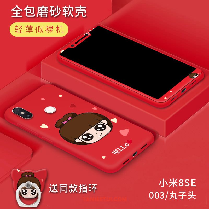 Etui Xiaomi Mi 8 Se Mały Osobowość Ochraniacz, Obudowa Xiaomi Mi 8 Se Nubuku Tendencja Anti-fall Beige