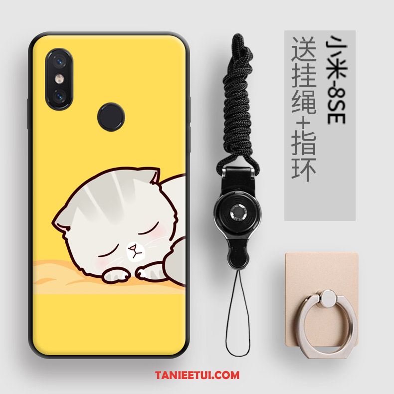 Etui Xiaomi Mi 8 Se Telefon Komórkowy Osobowość Mały, Futerał Xiaomi Mi 8 Se Wiszące Ozdoby Żółty Kreatywne Beige
