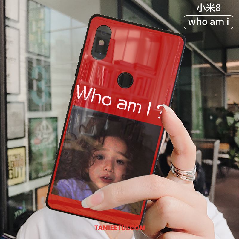 Etui Xiaomi Mi 8 Telefon Komórkowy Biały Szkło Hartowane, Pokrowce Xiaomi Mi 8 Ochraniacz Czerwony Netto Silikonowe Beige